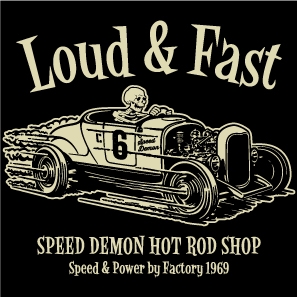 Speed Demon Hot Rod Shop logo design by logo designer Storm Design Inc. for your inspiration and for the worlds largest logo competition