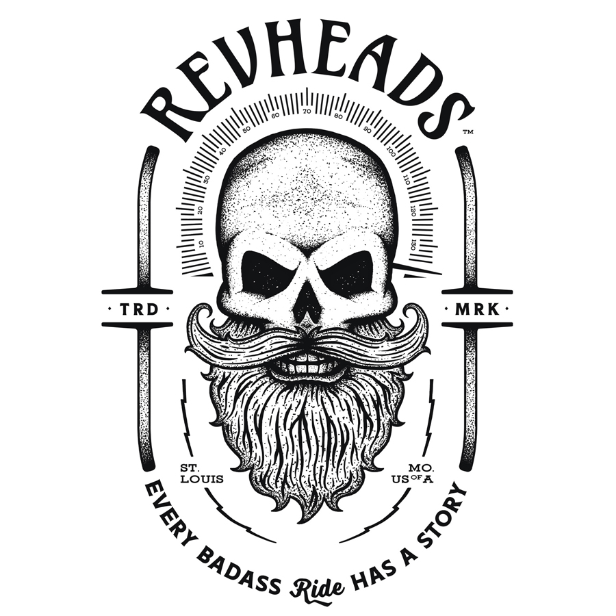 Revheads Alternate Mark logo design by logo designer James Arthur Design Co. for your inspiration and for the worlds largest logo competition