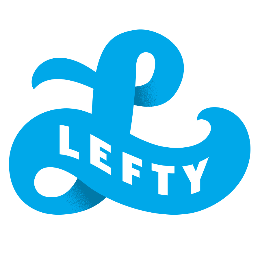 Lefty logo design by logo designer Dotzero Design for your inspiration and for the worlds largest logo competition