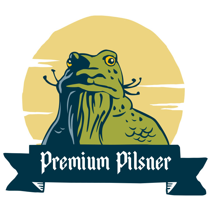 Premium Pilsner logo design by logo designer Luke Despatie & The Design Firm for your inspiration and for the worlds largest logo competition