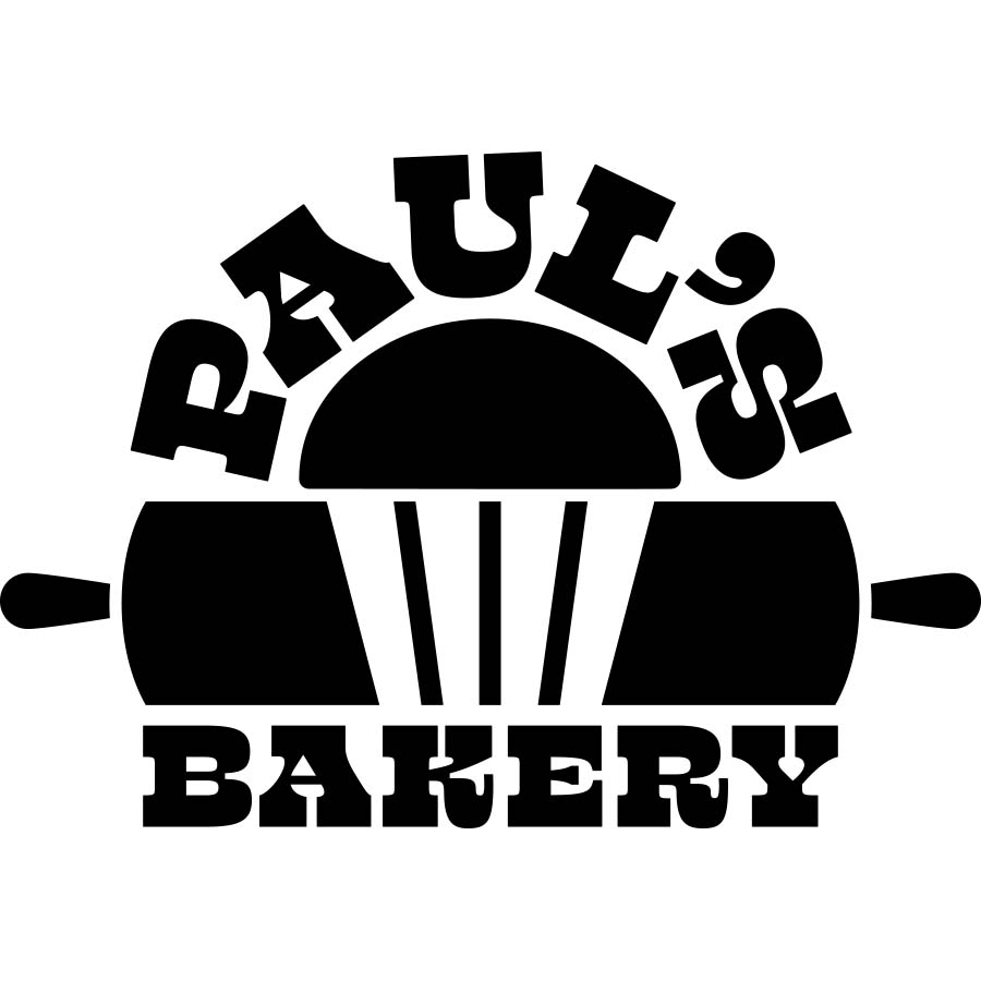 Pauls Bakery bw logo design by logo designer Splash Design for your inspiration and for the worlds largest logo competition