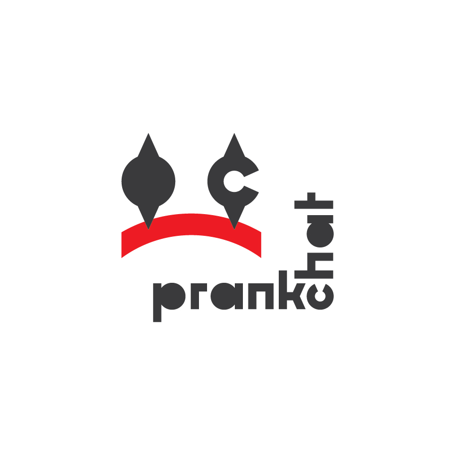 Prankchat logo design by logo designer Be!Five branding & identity for your inspiration and for the worlds largest logo competition