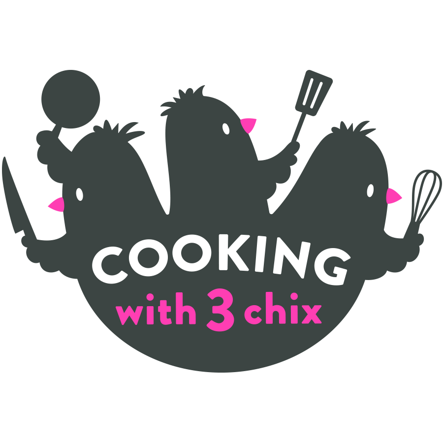 Cooking With 3 Chix logo design by logo designer Jeff Ames Creative for your inspiration and for the worlds largest logo competition
