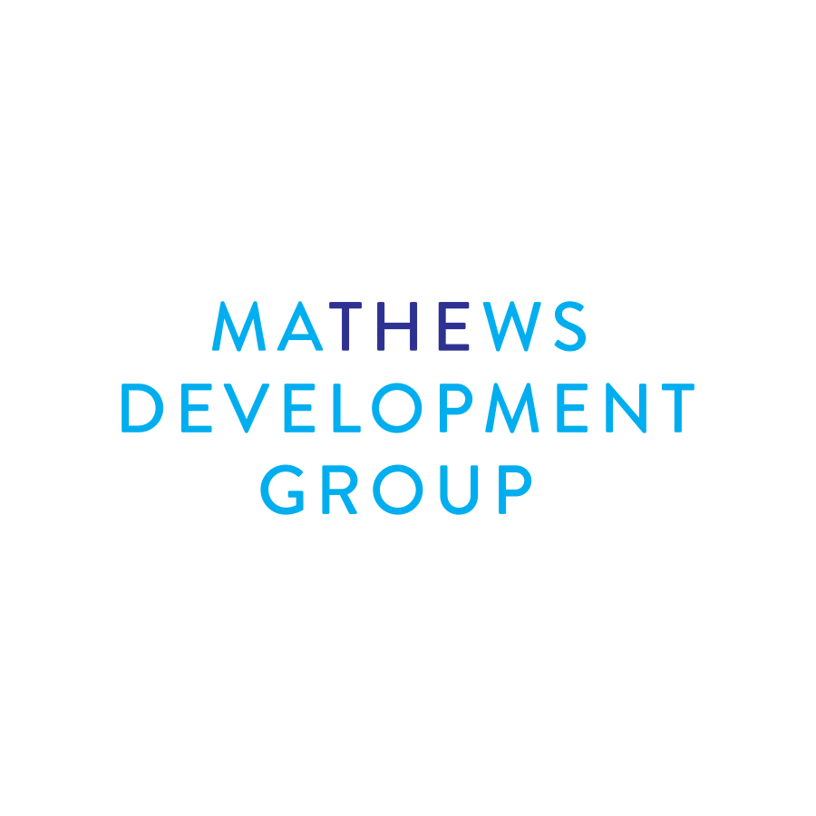 Mathews Development Group logo design by logo designer Chris Rooney Illustration/Design for your inspiration and for the worlds largest logo competition