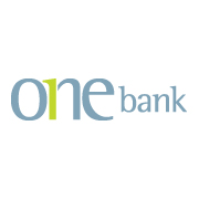 One Bank logo design by logo designer Pink Tank Creative for your inspiration and for the worlds largest logo competition