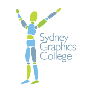 Sydney Graphics College logo design by logo designer Pink Tank Creative for your inspiration and for the worlds largest logo competition