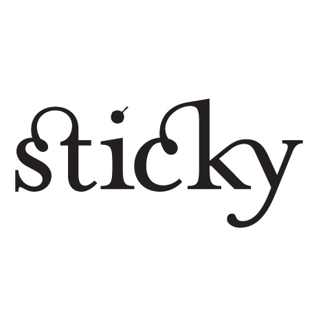 Sticky logo design by logo designer Kasia Ozmin for your inspiration and for the worlds largest logo competition
