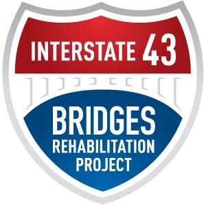 I-43 Bridges Rehab Project logo design by logo designer TypeOrange for your inspiration and for the worlds largest logo competition