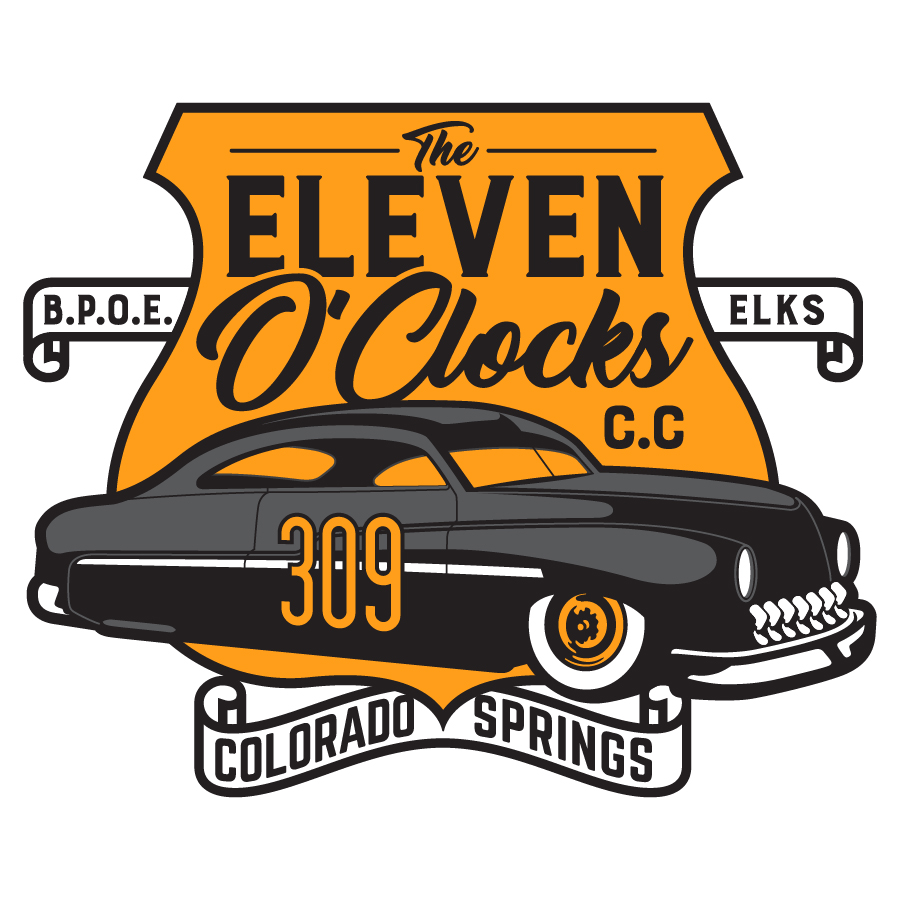The11OClocksCarLogo logo design by logo designer 3 Deuces Design, Inc. for your inspiration and for the worlds largest logo competition