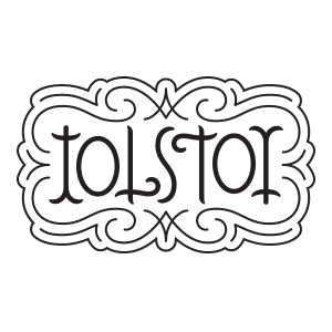 Tolstoy Ambigram logo design by logo designer CINQ Creative for your inspiration and for the worlds largest logo competition