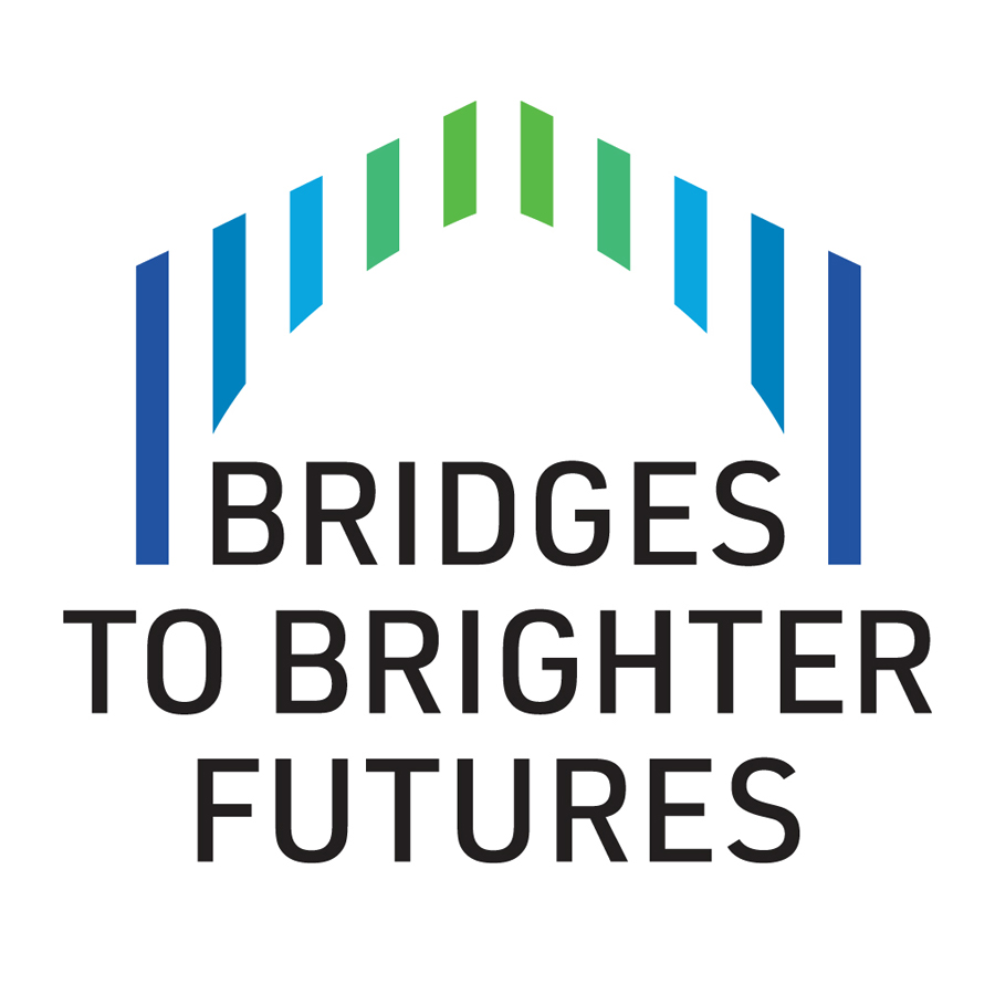 Bridges to Brighter Futures logo design by logo designer Liska + Associates Communication Design for your inspiration and for the worlds largest logo competition